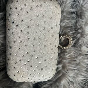Elegant White Crystal Mini Bag